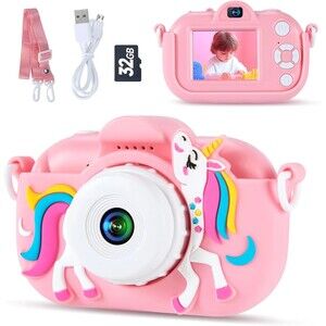 Kids Camera Toys for 3-8 Year Old Girls and Boys, Children Digital Camera with C